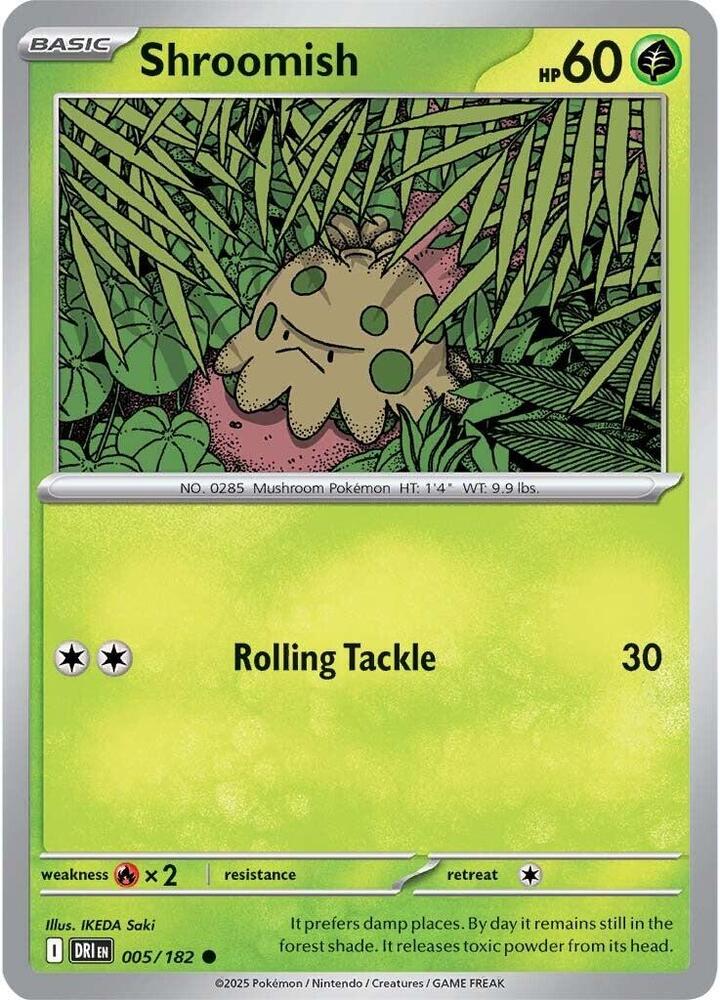 Shroomish 005/182 Common Destined Rivals Pokémon card