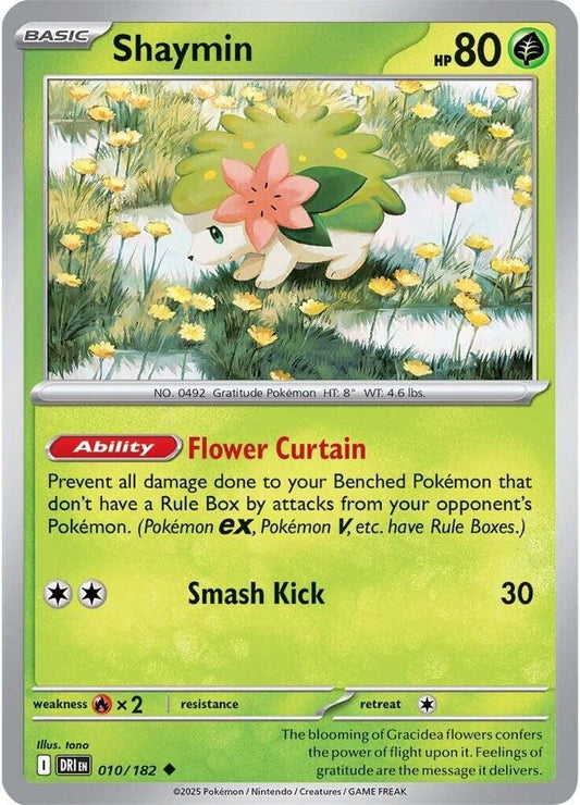 Shaymin - 010/182 010/182 Uncommon Destined Rivals Pokémon card