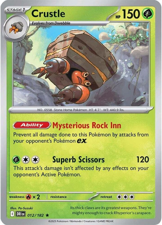 Crustle - 012/182 012/182 Rare Destined Rivals Pokémon card
