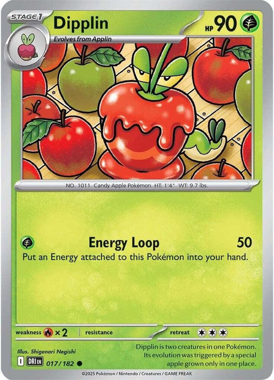 Dipplin 017/182 Common Destined Rivals Pokémon card