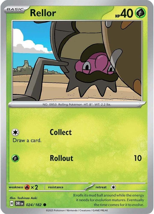 Rellor 024/182 Common Destined Rivals Pokémon card
