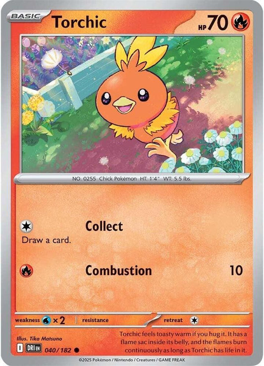 Torchic 040/182 Common Destined Rivals Pokémon card