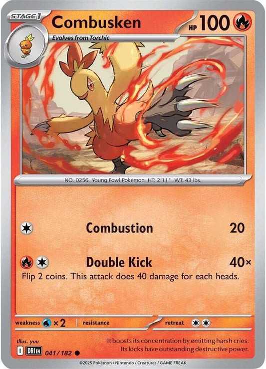 Combusken 041/182 Common Destined Rivals Pokémon card