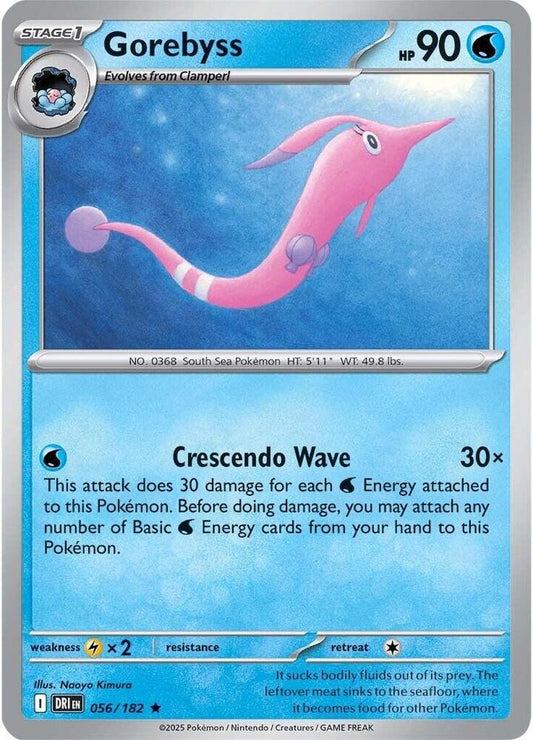 Gorebyss 056/182 Rare Destined Rivals Pokémon card