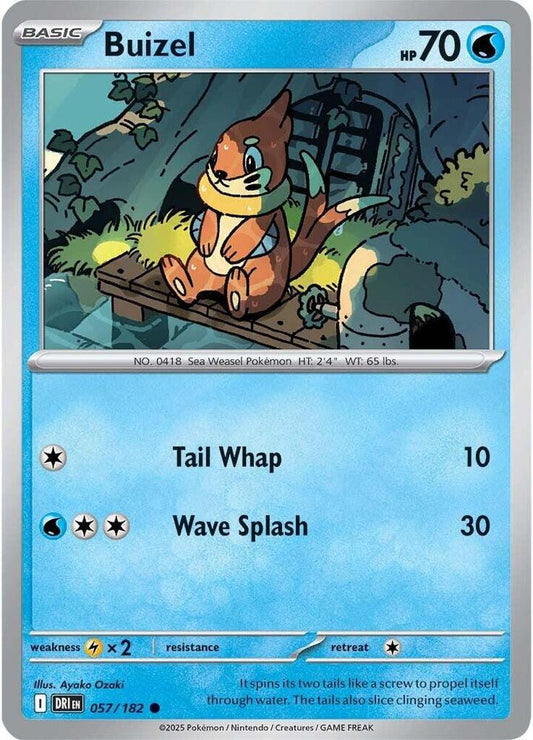 Buizel 057/182 Common Destined Rivals Pokémon card