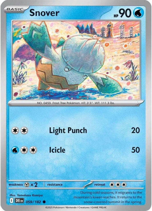 Snover 059/182 Common Destined Rivals Pokémon card