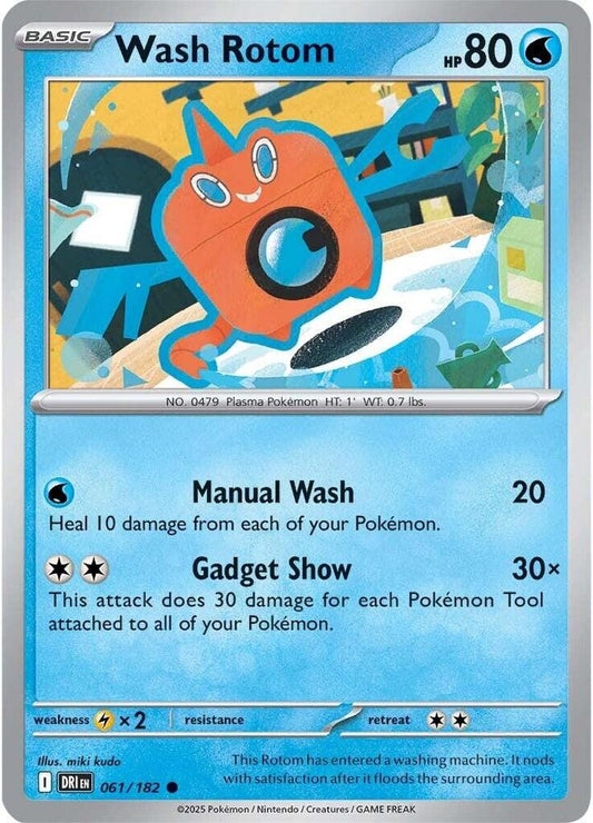 Wash Rotom 061/182 Common Destined Rivals Pokémon card