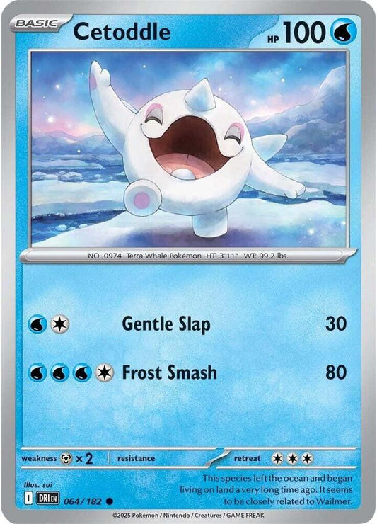 Cetoddle 064/182 Common Destined Rivals Pokémon card