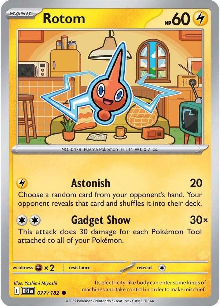 Rotom - 077/182 077/182 Common Destined Rivals Pokémon card