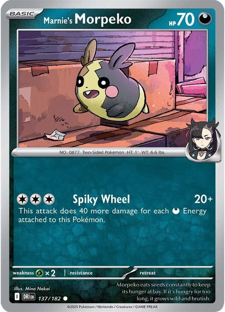 Marnie's Morpeko - 137/182 Common SV10: Destined Rivals