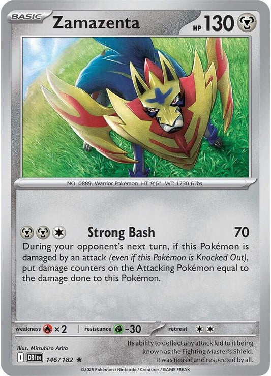 Zamazenta - 146/182 146/182 Rare Destined Rivals Pokémon card