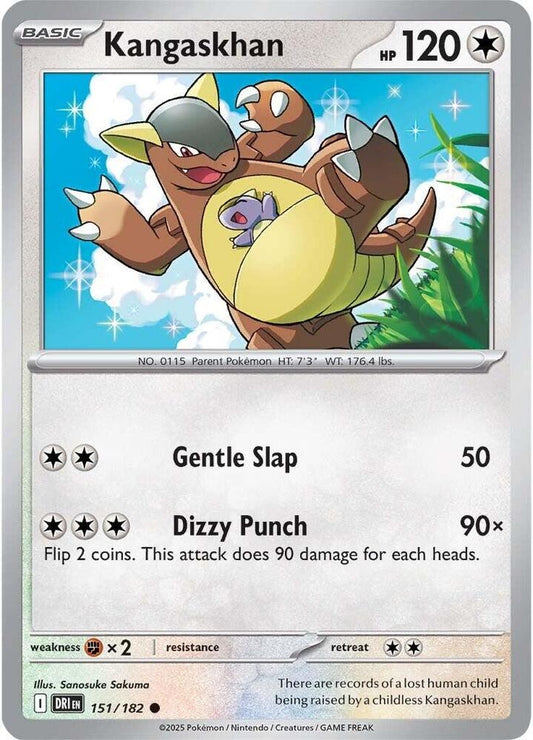 Kangaskhan - 151/182 151/182 Common Destined Rivals Pokémon card