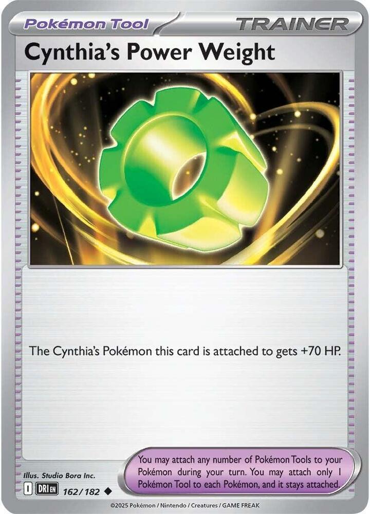 Cynthia's Power Weight - 162/182 Uncommon SV10: Destined Rivals