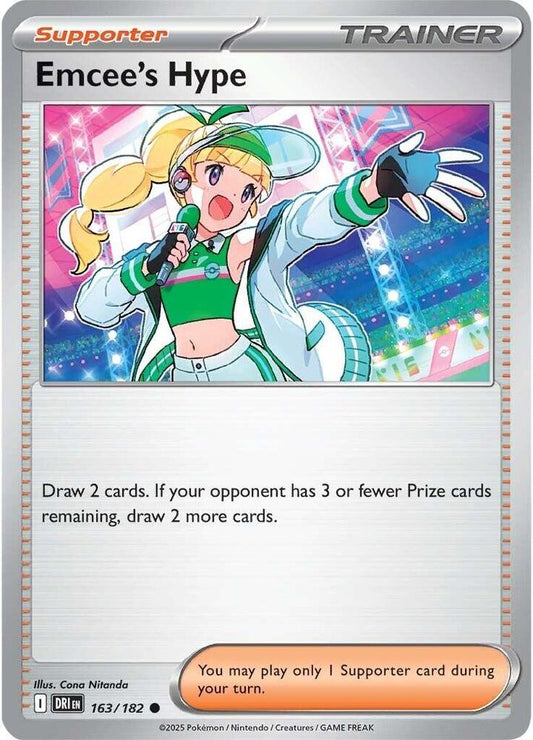 Emcee's Hype - 163/182 163/182 Common Destined Rivals Pokémon card
