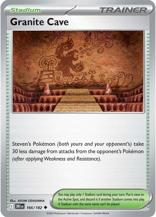 Granite Cave 166/182 Uncommon Destined Rivals Pokémon card
