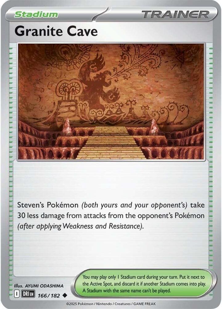 Granite Cave 166/182 Uncommon Destined Rivals Pokémon card