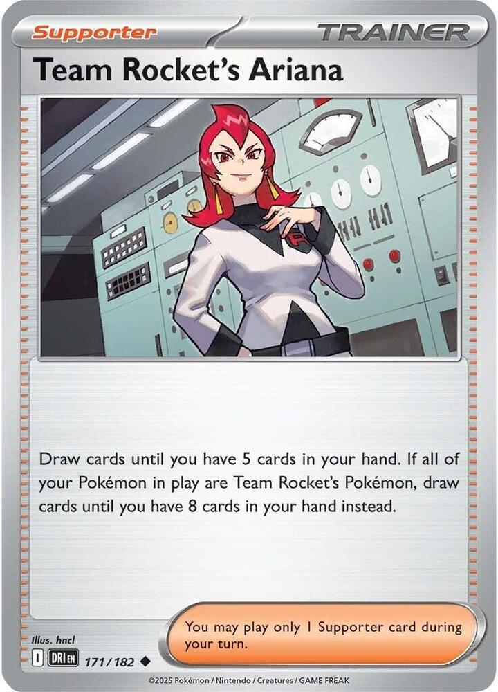 Team Rocket's Ariana - 171/182 171/182 Uncommon Destined Rivals Pokémon card
