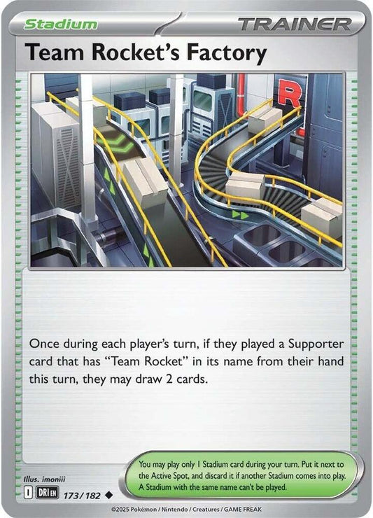 Team Rocket's Factory 173/182 Uncommon Destined Rivals Pokémon card