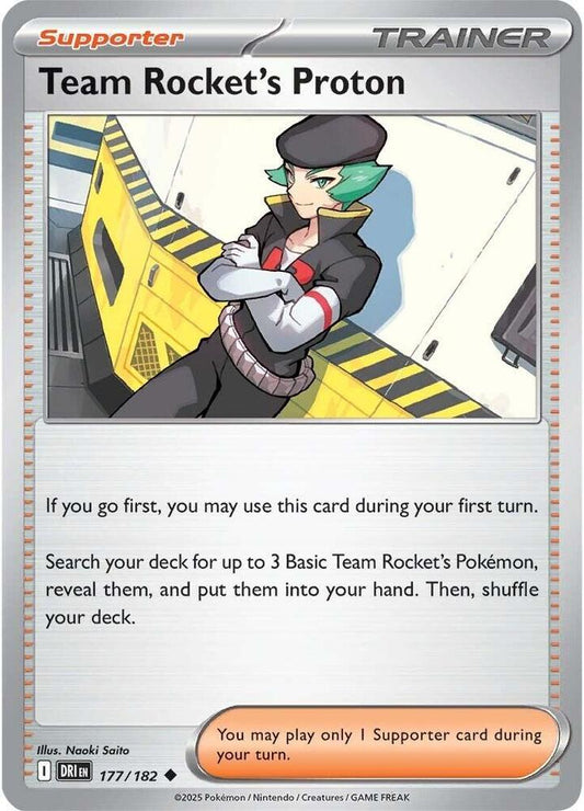 Team Rocket's Proton - 177/182 177/182 Uncommon Destined Rivals Pokémon card