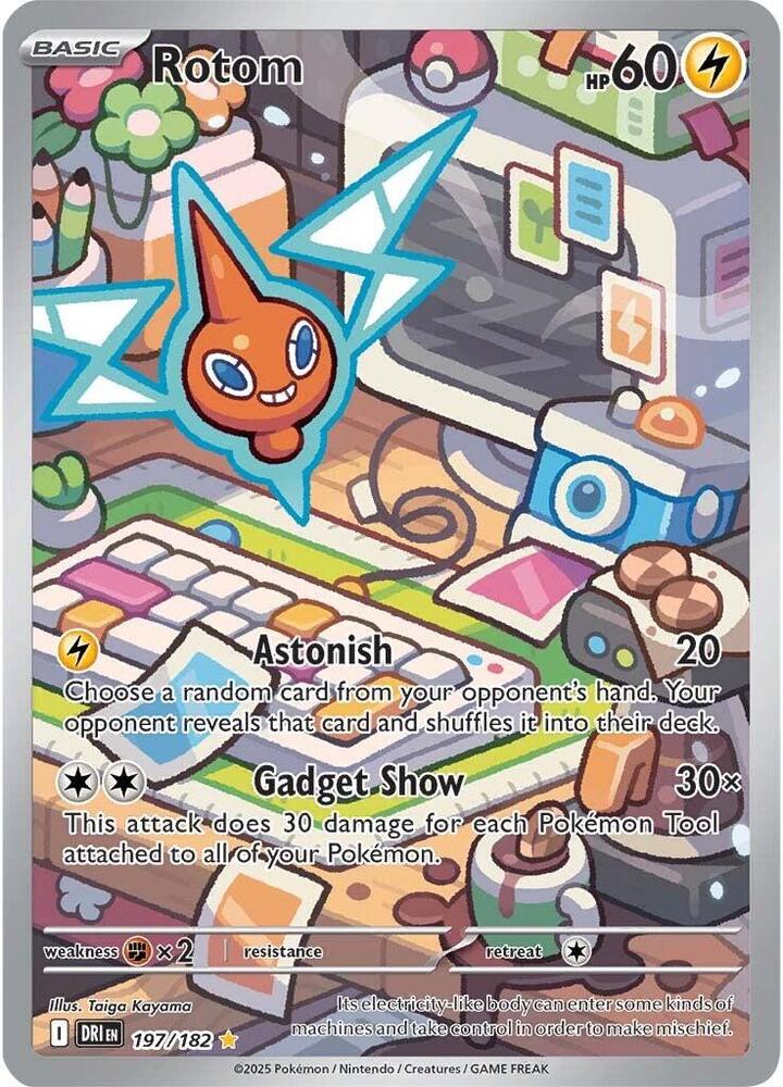 Rotom - 197/182 197/182 Illustration Rare Destined Rivals Pokémon card