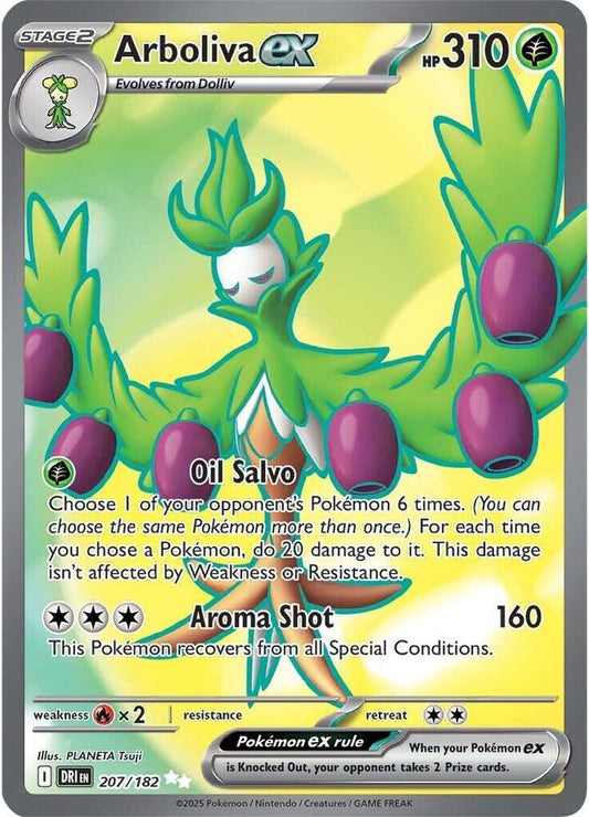 Arboliva ex - 207/182 207/182 Ultra Rare Destined Rivals Pokémon card