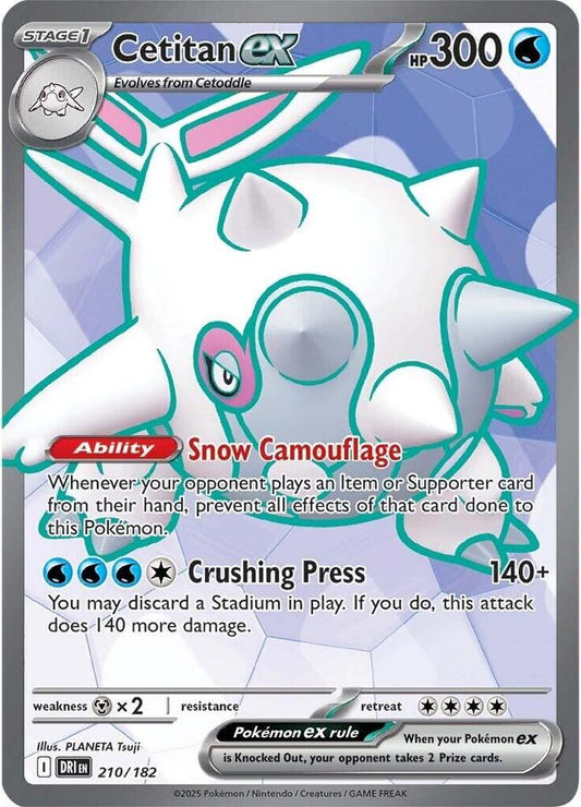 Cetitan ex - 210/182 210/182 Ultra Rare Destined Rivals Pokémon card