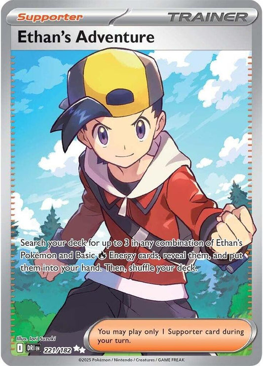 Ethan's Adventure - 221/182 221/182 Ultra Rare Destined Rivals Pokémon card