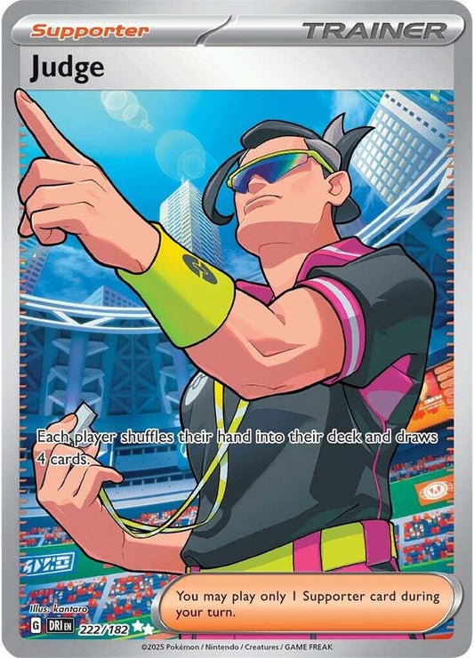 Judge - 222/182 222/182 Ultra Rare Destined Rivals Pokémon card