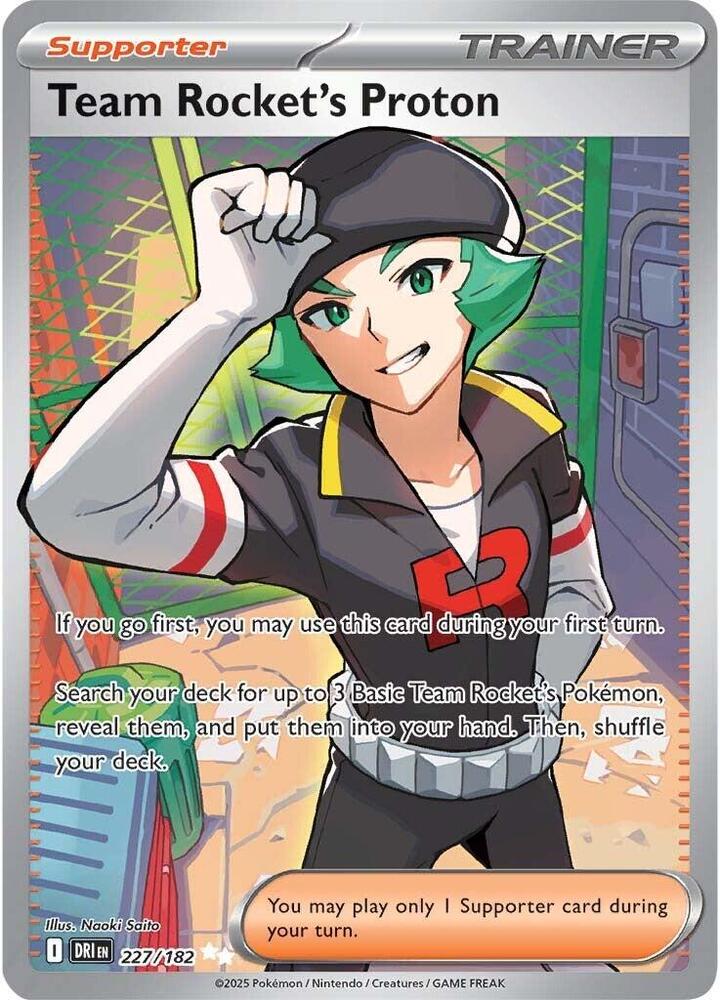 Team Rocket's Proton - 227/182 227/182 Ultra Rare Destined Rivals Pokémon card