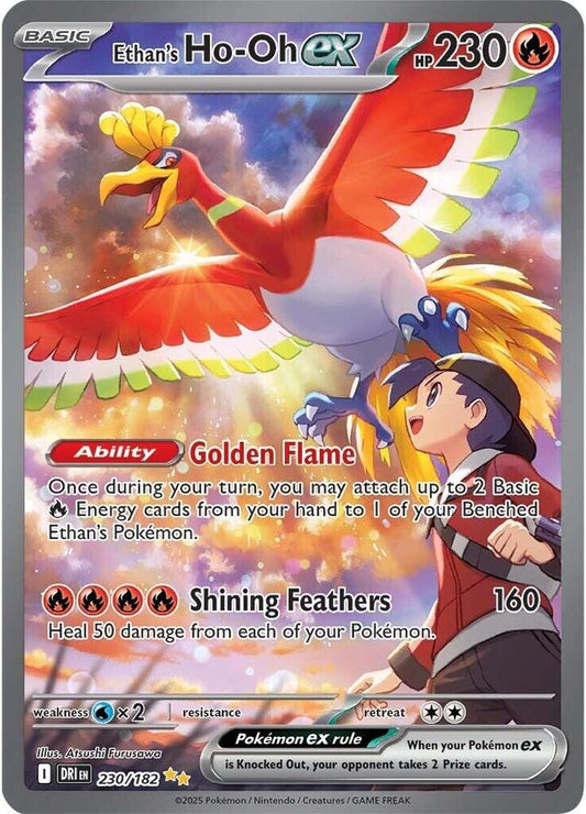 Ethan's Ho-Oh ex - 230/182 230/182 Special Illustration Rare Destined Rivals Pokémon card