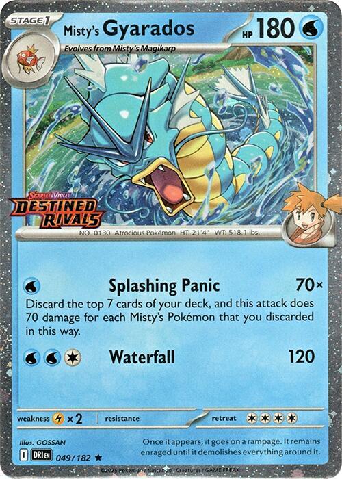 Misty's Gyarados (Prerelease) - 049/182 Rare SV10: Destined Rivals