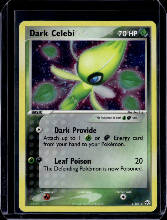Dark Celebi Hidden Legends #4/101 Holofoil Pokémon Card (front)