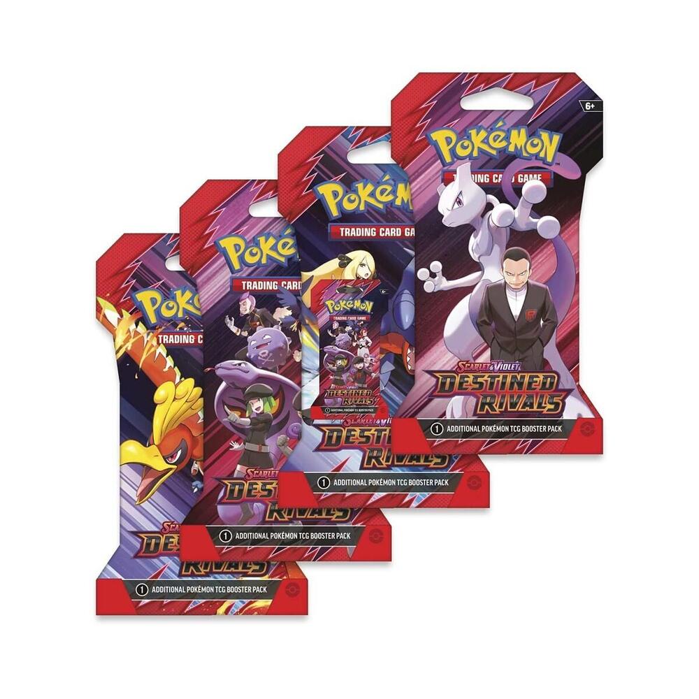 Destined Rivals Sleeved Booster Pack Art Bundle [Set of 4] - SV10: Destined Rivals