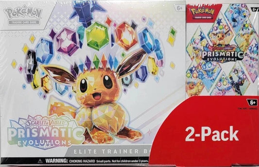 Costco Pokemon Prismatic Evolutions 2-Pack Trainer Box and Booster Bundle Miscellaneous Cards & Products Pokémon card