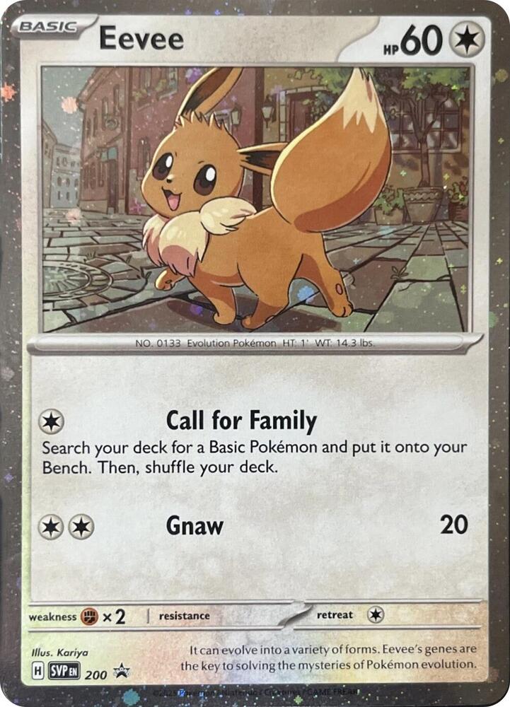 Eevee - 200 (Cosmos Holo) - SVP 200 Promo SV: Scarlet & Violet Promo Cards
