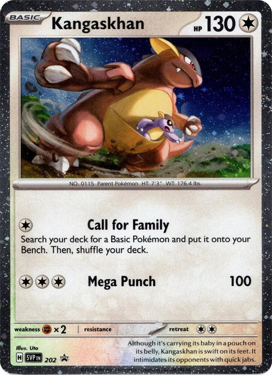 Kangaskhan - 202 (Cosmos Holo) - 202 Holo Rare SV: Scarlet & Violet Promo Cards
