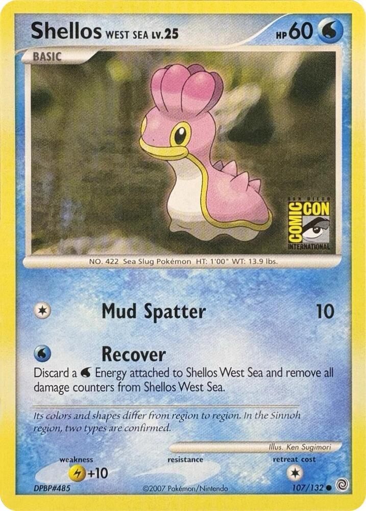 Shellos West Sea (SDCC 2007) 107/132 Common Miscellaneous Cards & Products Pokémon card
