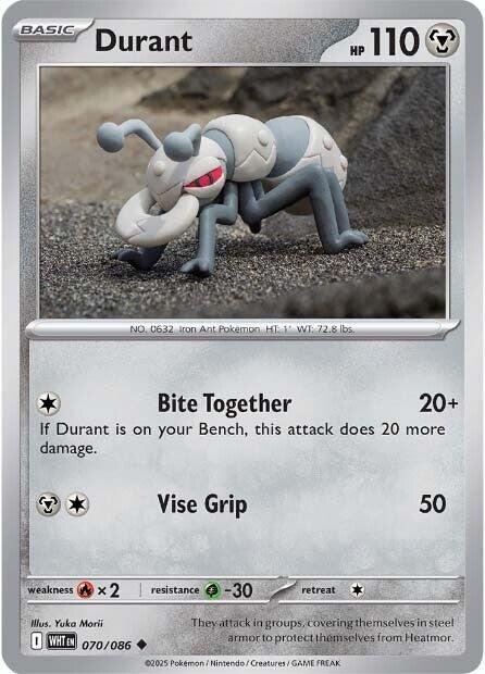 Durant 070/086 Uncommon White Flare Pokémon card