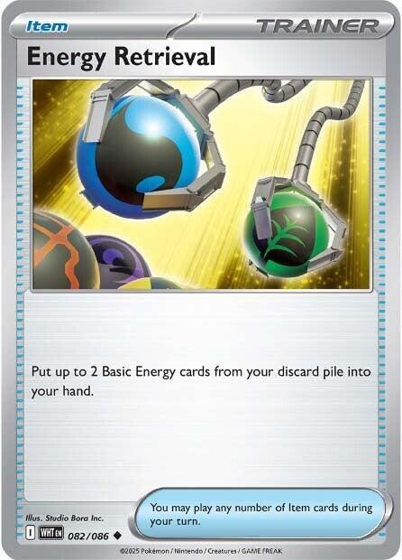 Energy Retrieval 082/086 Uncommon White Flare Pokémon card