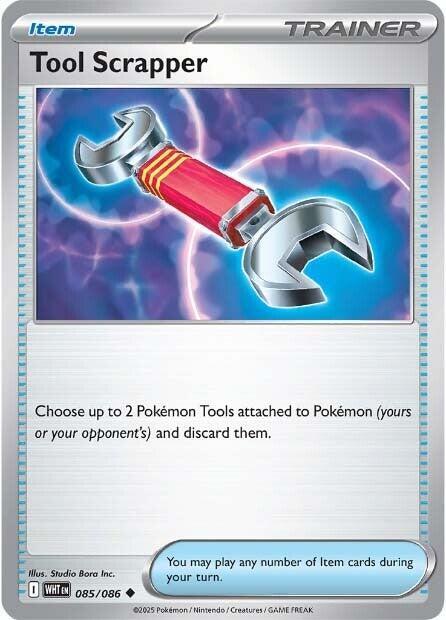 Tool Scrapper 085/086 Uncommon White Flare Pokémon card