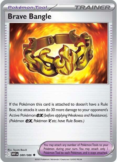Brave Bangle 080/086 Uncommon White Flare Pokémon card