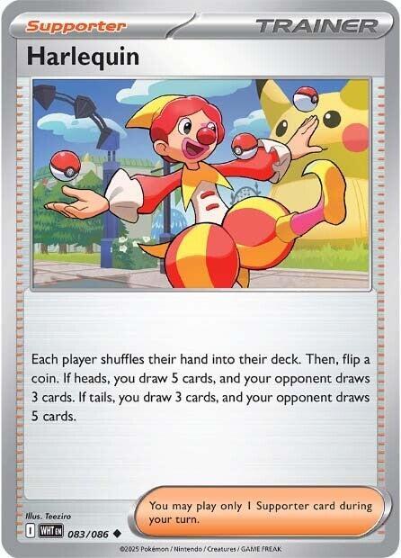 Harlequin 083/086 Uncommon White Flare Pokémon card