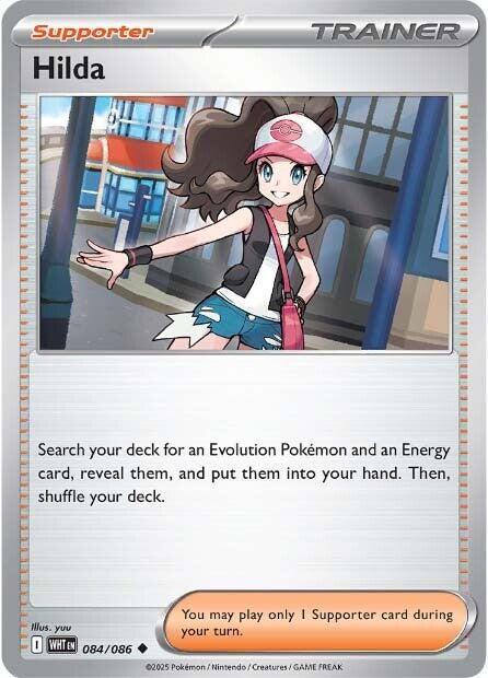 Hilda 084/086 Uncommon White Flare Pokémon card