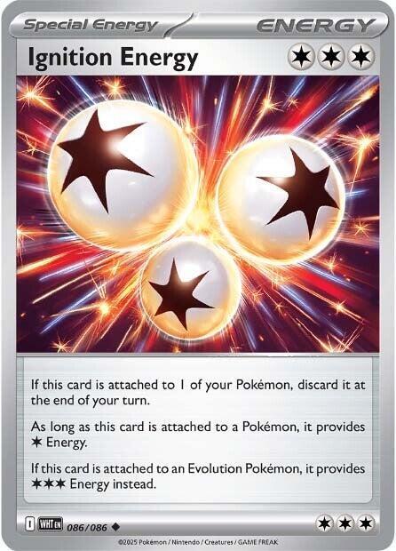 Ignition Energy 086/086 Uncommon White Flare Pokémon card