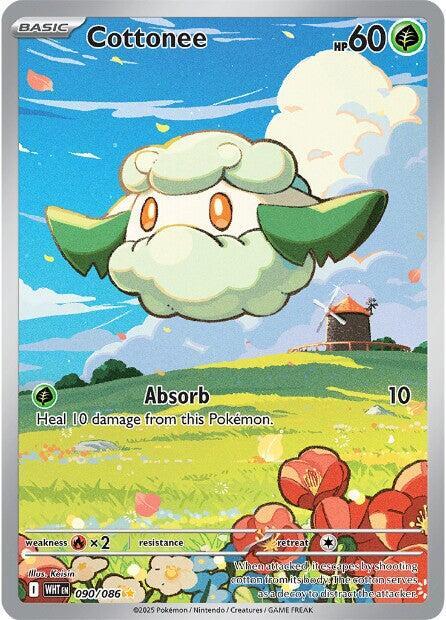 Cottonee - 090/086 Illustration Rare SV: White Flare