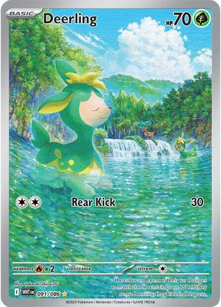 Deerling - 091/086 Illustration Rare SV: White Flare