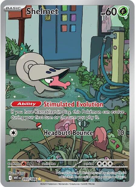 Shelmet - 093/086 Illustration Rare SV: White Flare