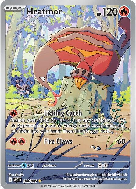 Heatmor - 104/086 Illustration Rare SV: White Flare