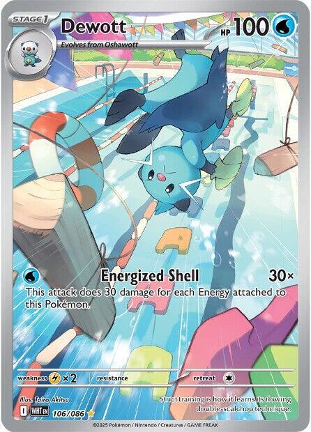 Dewott - 106/086 106/086 Illustration Rare White Flare Pokémon card