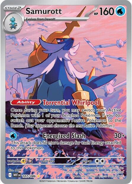 Samurott - 107/086 107/086 Illustration Rare White Flare Pokémon card